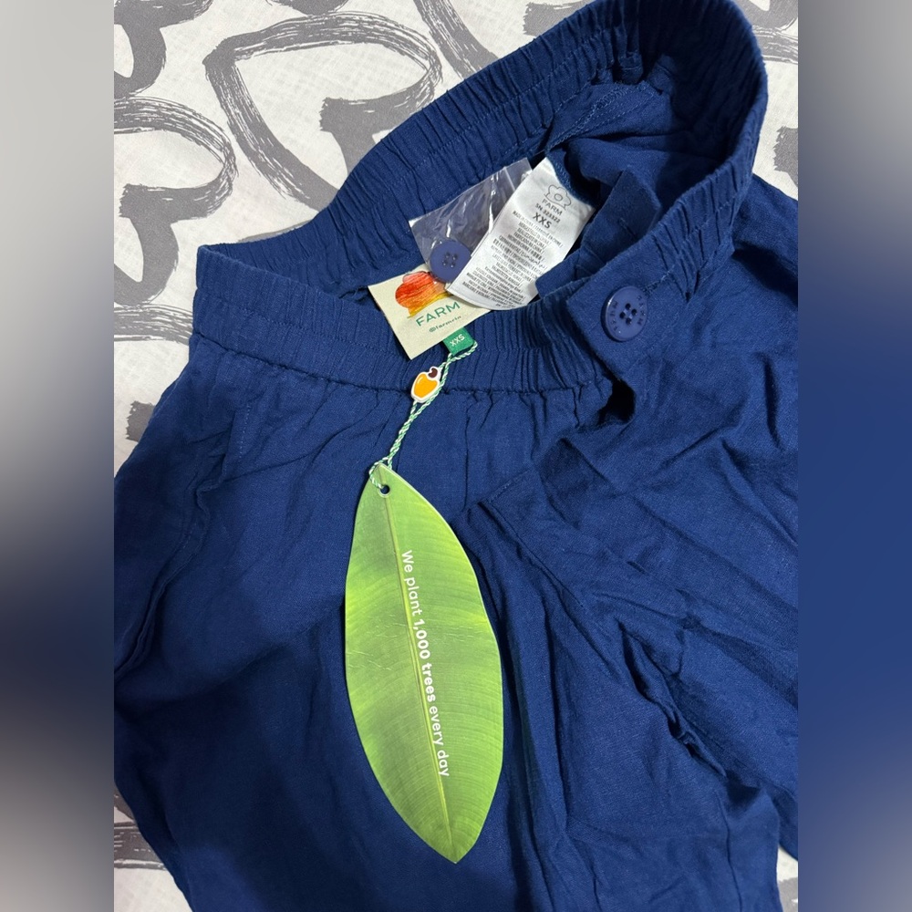 FARM Rio Blue Capris - Picture 2 of 7